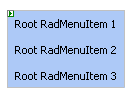 RadMenu Vertical Flow