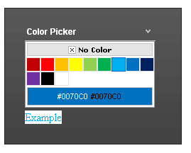 ColorPicker InTemplate