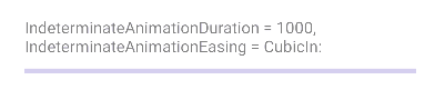 .NET MAUI ProgressBar Indeterminate Animation Duration and Easing