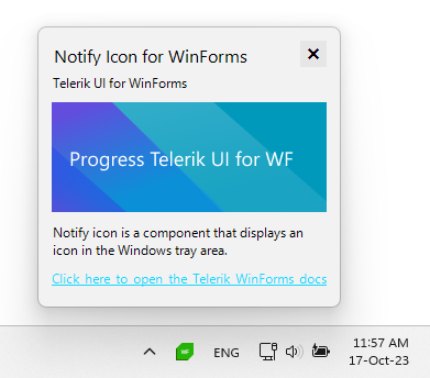 WinForms NotifyIcon Overview
