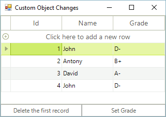 WinForms RadGridView Changes are Reflected