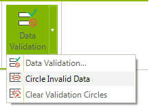 WinForms RadSpreadsheet Circle Invalid Data