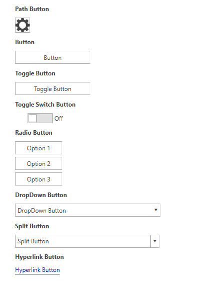 WPF RadButtons Overview
