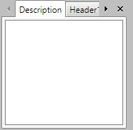 WPF RadDocking DocumentHost with a visible `HorizontalScrollBar`: