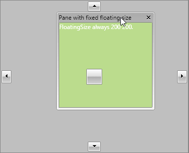 WPF RadDocking The pane retains its __FloatingSize__ when it becomes floating again: