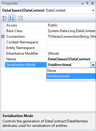 WPF RadTimeBar Serialization Mode Unidirectional