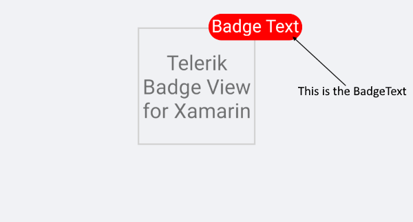 BadgeView Badge Text