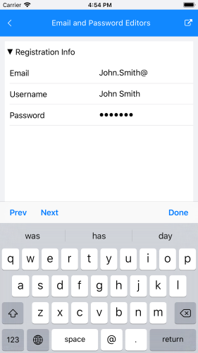 DataForm Custom Renderer iOS