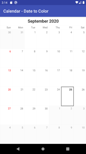 Telerik Calendar Special Dates