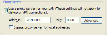 Set proxy address