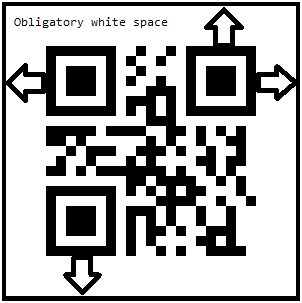 Blank Space in Barcode QR Code