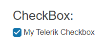 Sample Telerik UI for ASP.NET MVC CheckBox