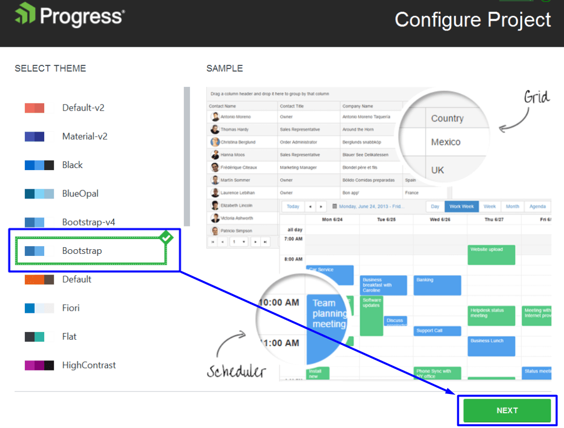 UI for ASP.NET MVC Choosing Bootstrap