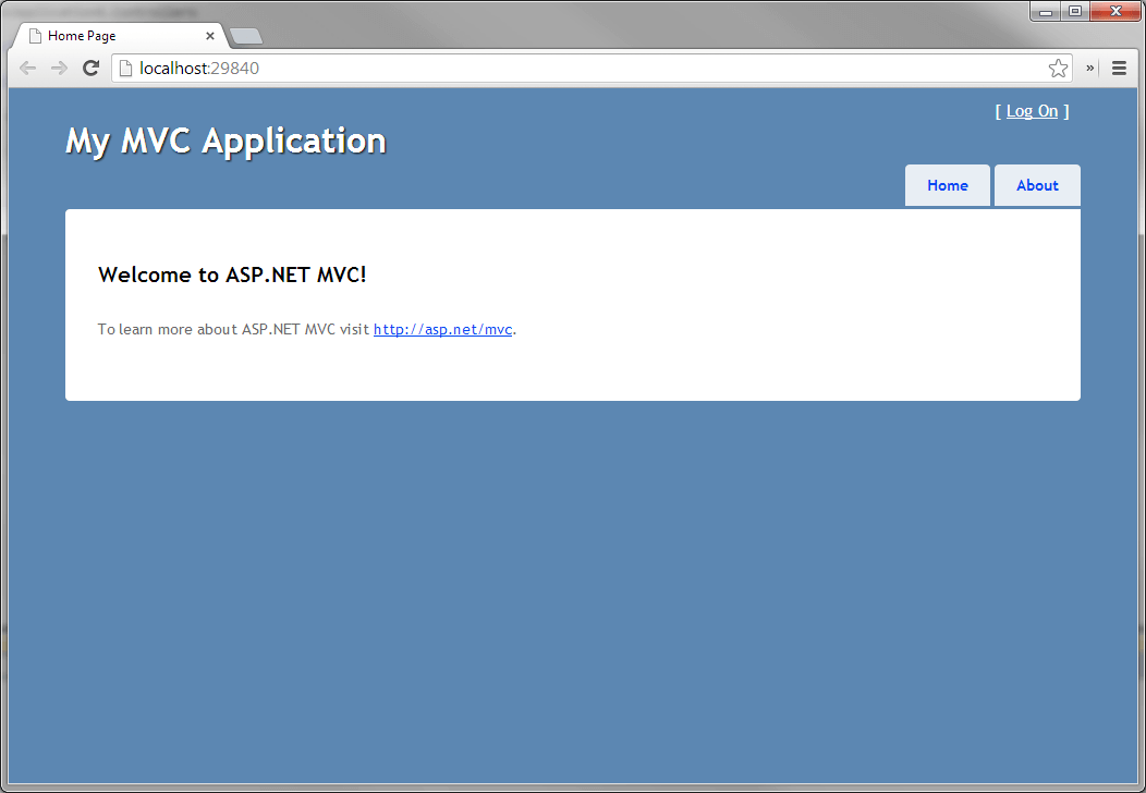 New ASP.NET MVC 3 Application