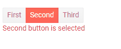 Single selection in the button group