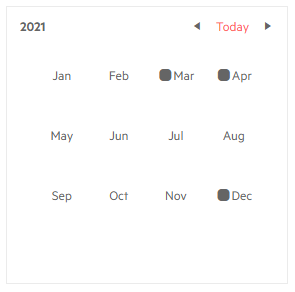 calendar year cell template
