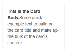 Card Body