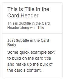 Card Footer