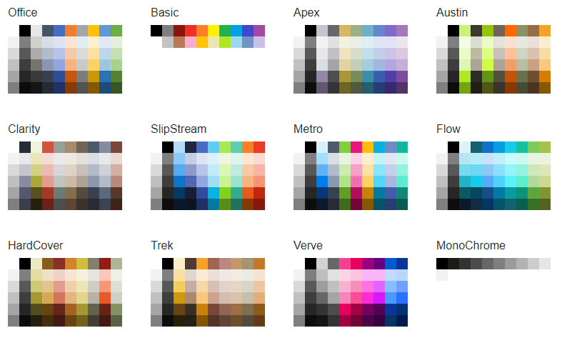 Color Palette component Presets