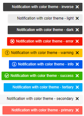 Notification Theme Colors