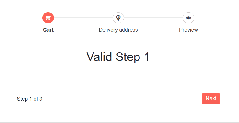 Valid and invalid Wizard steps