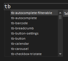 Adding a Telerik UI for Blazor code snippet in Visual Studio Code