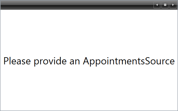 Silverlight RadScheduleView Empty with No Appointments Source