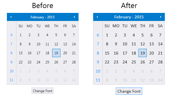 Common Styling Appearance VS 2013 Theme