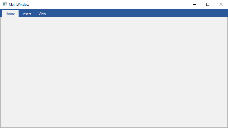 WPF Project with Added Tab Control