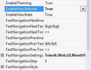 Enabling the view selector