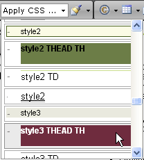 Apply CSS
