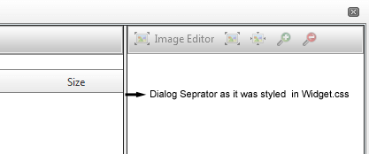 Dialog Separator