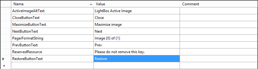 LightBox Resource File