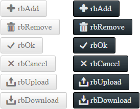 List of Embedded Icons in RadLinkButton