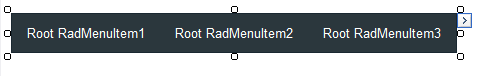 RadMenu in the Designer
