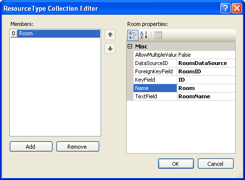 Resource Type Collection Editor