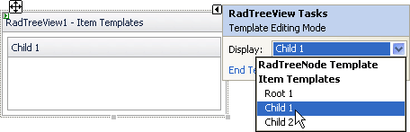 RadTreeView Templates Design Time