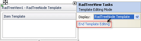 RadTreeView Templates Design Time