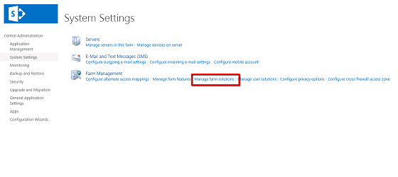 sp 2013-manage-farm-solutions
