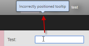 Incorrectly Positioned Tooltip
