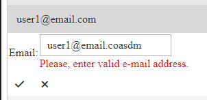 Invalid Email