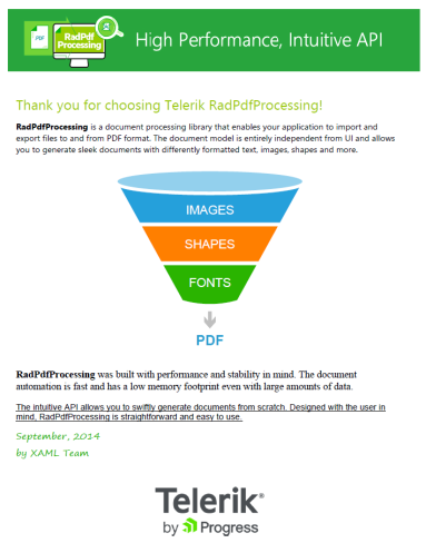 WinUI RadPdfProcessing Overview image