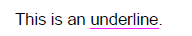 Create Underline Annotation