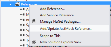 Update References From The Context Menu