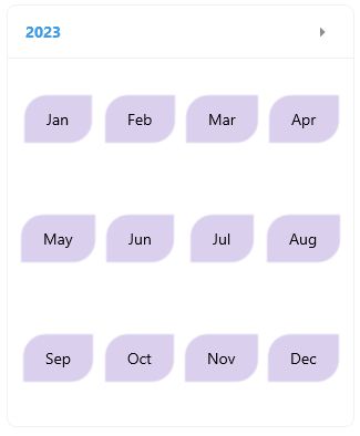 .NET MAUI Calendar Month Template