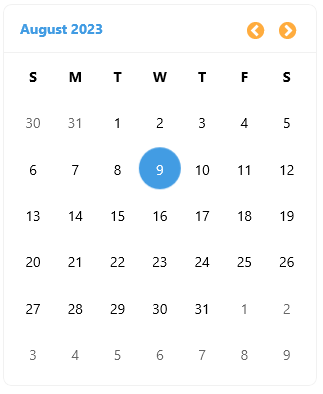 .NET MAUI Calendar Navigation Buttons Style