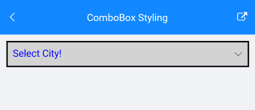 ComboBox Styling