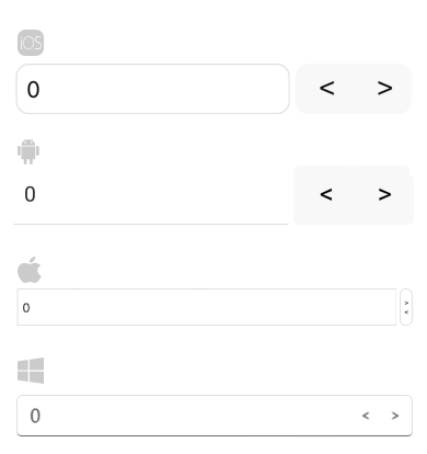 NumericInput Button Text Customization