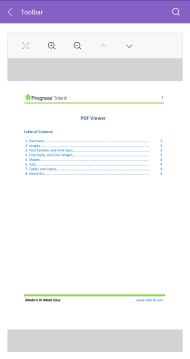 .NET MAUI PDF Viewer SinglePage