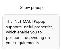 .NET MAUI Popup Placement